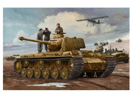 обзорное фото Сборная модель 1/35 Немецкий танк Pz.Kpfm КВ-1 756(r) Трумпетер 00366 Бронетехника 1/35