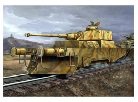 обзорное фото Сборная модель 1/35 Немецкий Panzerjagerwagen vol. 2 Трумпетер 00369 Железная дорога 1/35