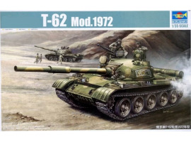 обзорное фото Збірна модель 1/35 Танк T-62 1972 р. Trumpeter 00377 Бронетехніка 1/35