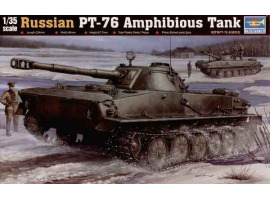 Scale model 1/35 Tank  Amphibious PT-76 Light Trumpeter 00380