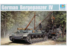 обзорное фото Збірна модель 1/35 Німецька евакуаційна машина Bergepanzer IV Trumpeter 00389 Бронетехніка 1/35