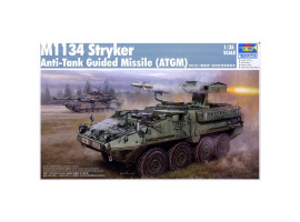 обзорное фото Scale model 1/35 ATGM M1134 Stryker Trumpeter 00399 Armored vehicles 1/35
