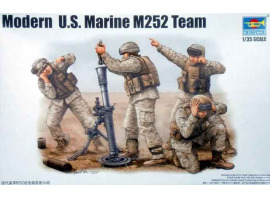 обзорное фото Сборная модель современная команда морской пехоты США M252 Фигуры 1/35