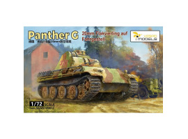 обзорное фото Збірна модель 1/72 Німецька 20-мм Flakvierling на шасі Panther G Vespid Models VS720012 Бронетехніка 1/72