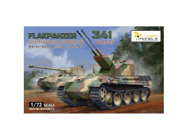 обзорное фото Збірна модель 1/72 Flakpanzer 3.7 cm Flakzwilling на шасі Panther G 341 Vespid Models VS720013 Бронетехніка 1/72