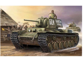 Scale model 1/35 Tank (model 1941) KV-1 “Small Tower” Trumpeter 00356