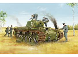 обзорное фото Scale model 1/35 Soviet heavy tank KV-8 Trumpeter 01565 Armored vehicles 1/35