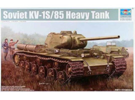 обзорное фото Scale model 1/35 Soviet KV-1S/85 Heavy Tank Trumpeter 01567 Armored vehicles 1/35