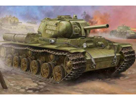 обзорное фото Збірна модель 1/35 Радянський важкий танк КВ-8C Trumpeter 01572 Бронетехніка 1/35