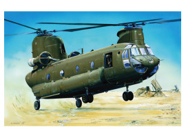 обзорное фото Збірна модель американського вертольоту CH-47D Chinook Гелікоптери 1/72