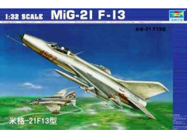 обзорное фото Збірна модель 1/32 Літак МіГ-21 F-13 Trumpeter 02210 Літаки 1/32