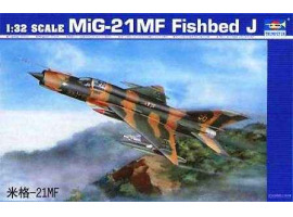 обзорное фото Сборная модель 1/32 Самолет МиГ-21МФ Fishbed J Трумпетер 02218 Самолеты 1/32