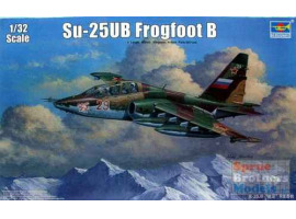 Scale model 1/32 Attack aircraft SU-25UB Frogfoot B Trumpeter 02277