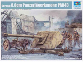 обзорное фото Збірна модель 1/35 Німецка гармата 88мм PAK43/41 Trumpeter 02308 Артилерія 1/35