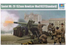 обзорное фото Сборная модель 1/35 Советская тяжелая пушка ML-20 152mm Howitzer Mod1937 (Standard) Трумпетер 02323 Артиллерия 1/35