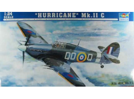 обзорное фото Збірна модель британського літака "Hurricane" Mk. IIC Літаки 1/24