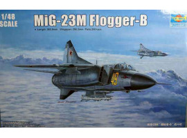 обзорное фото Збірна модель 1/48 Літак MiG-23M Flogger-B Trumpeter 02853 Літаки 1/48