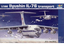 обзорное фото Збірна модель 1/144 Транспортний літак Ilyushin ІЛ-76 transport Trumpeter 03901 Літаки 1/144
