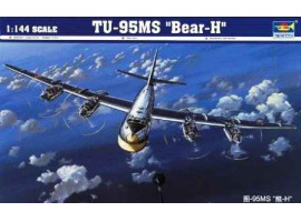 обзорное фото Сборная модель 1/144 ТУ-95MS "Bear-H" Трумпетер 03904 Самолеты 1/144