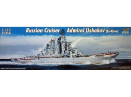 обзорное фото Збірна модель 1/350 «Лінійний крейсер» Адмірал Ушаков  (ex-Kirov) Трумпетер 04520 Флот 1/350