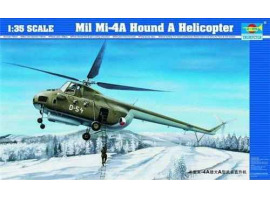 обзорное фото Збірна модель 1/35 Гелікоптер Mil Mi-4А Hound A Trumpeter 05101 Гелікоптери 1/35