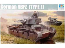 обзорное фото Збірна модель 1/35 Німецький тривежовий танк NBFZ (TYPE Ⅰ) Трумпетер 05527 Бронетехніка 1/35