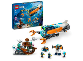 обзорное фото Конструктор LEGO City Глибоководний дослідницький підводний човен 60379 City