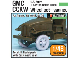 обзорное фото US Army GMC CCKW Wheel set (for Tamiya 1/48) Смоляные колёса