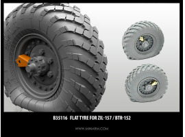 обзорное фото Набор спущенных колес для ЗиЛ-157 / БТР-152  (2шт) включает фототравление Detail sets