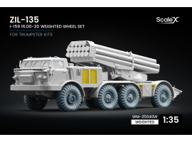 Набір коліс (з деформацією) I-159 для ZIL-135 від Trumpeter ScaleX WM-35040W