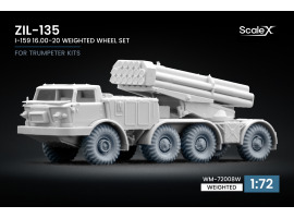 Набір коліс (з деформацією) I-159 для ZIL-135 від Trumpeter ScaleX WM-72008W