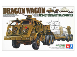 обзорное фото Збірна модель 1/35 Американський танковий транспортер Dragon Wagon Tamiya 35230 Автомобілі 1/35