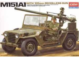 обзорное фото M-151A1 W/105MM RECOILESS GUN Автомобілі 1/35