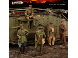 обзорное фото  Английские танкисты, Первая мировая, 5 фигурок  Figures 1/35