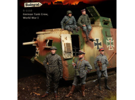 обзорное фото Немецкие танкисты, Первая мировая, 5 фигурок  Figures 1/35