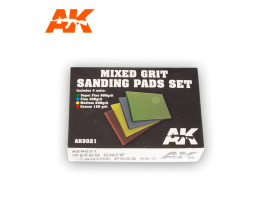 MIXED GRIT SANDING PADS SET 4 UNITS. / ШЛИФОВАЛЬНЫЕ ГУБКИ 4ШТ