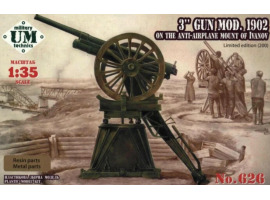 обзорное фото Scale model 1/35 Three-inch gun on Ivanov's UniModel MT626 Artillery 1/35