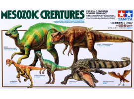 обзорное фото Scale model 1/35 Diorama "Mesozoic Creatures" Tamiya 60107 Dinosaurs