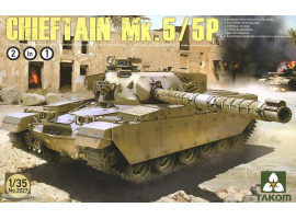 обзорное фото Збірна модель 1/35 Британський танк Chieftain Mk.5/5P ( 2 в 1 ) Takom 2027 Бронетехніка 1/35