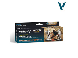 обзорное фото Набір фарб Тілесні тони Vallejo VAL 80259 Набори фарб