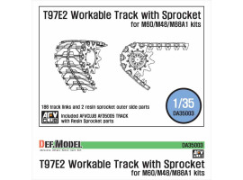 обзорное фото T97E2 Workable Track with Sprocket parts (for 1/35 Early M48) Trucks