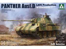 обзорное фото WWII German medium Tank  Sd.Kfz.171 Panther  Ausf.D  Late production w/ Zimmerit/ full interior kit  Бронетехніка 1/35