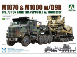 обзорное фото  U.S.  M1070&M1000 w/D9R 70 Ton Tank Transporter w/Bulldozer Автомобілі 1/72
