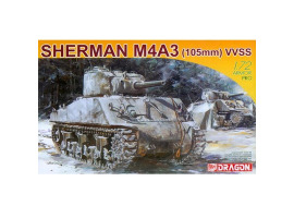 обзорное фото Sherman M4A3 (105mm) VVSS Бронетехніка 1/72