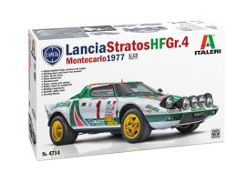 обзорное фото Сборная модель 1/12 Автомобиль Lancia Stratos HF Gr.4 Монте-Карло 1977 г. Италери 4714 Автомобили 1/12