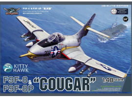 обзорное фото Збірна модель 1/48 Літак F9F-8/F9F-8P "Cougar" (2 in 1) Zimi 80127 Літаки 1/48