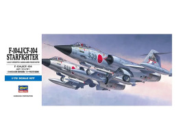 обзорное фото Збірна модель 1/72 Американський винищувач 1/72 F-104J/Cf-104 Starfighter (JASDF/Canada) Hasegawa 01446 Літаки 1/72