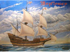 обзорное фото Збірна модель коробля Mayflower Флот 1/72
