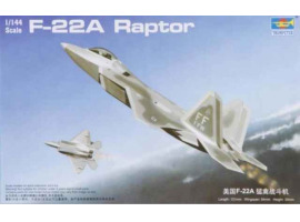 обзорное фото Сборная модель истребителя F-22A Raptor Самолеты 1/144