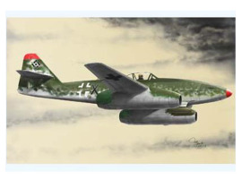 обзорное фото Збірна модель німецького літака Messerschmitt Me262 A-2a Літаки 1/144